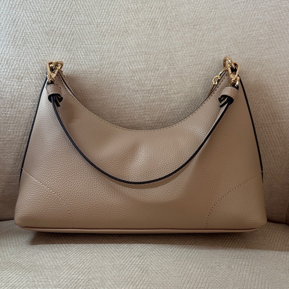 Nanette Lepore Beige Shoulder Bag with Gold Chain - Picture 7 of 11